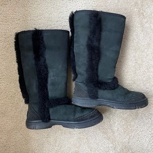 Ugg Sunburst Tall Boot Black size 7
